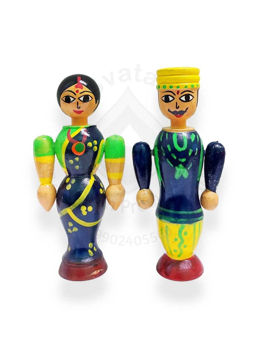 Pair Doll - Wedding - 4.5 inch - Navy Blue

