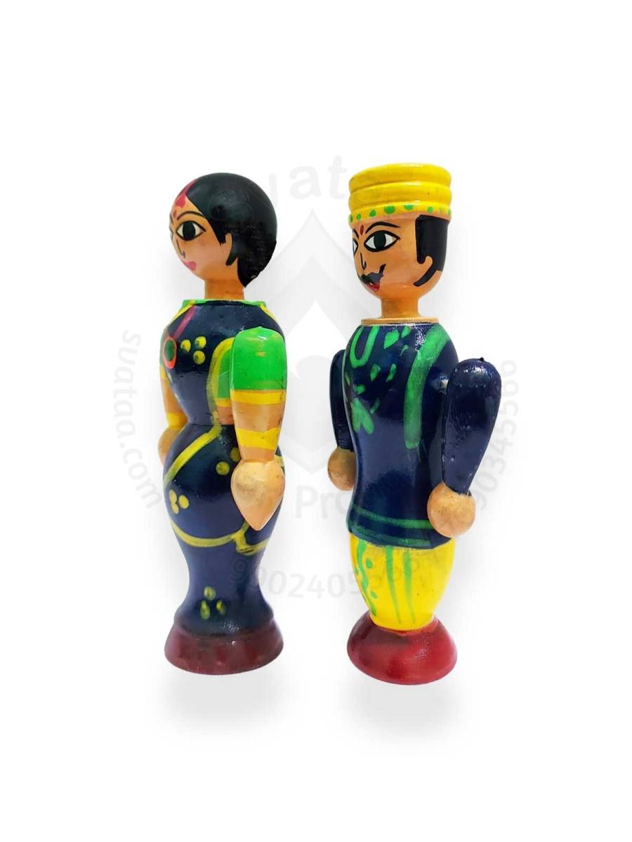 Pair Doll - Wedding - 4.5 inch - Navy Blue
