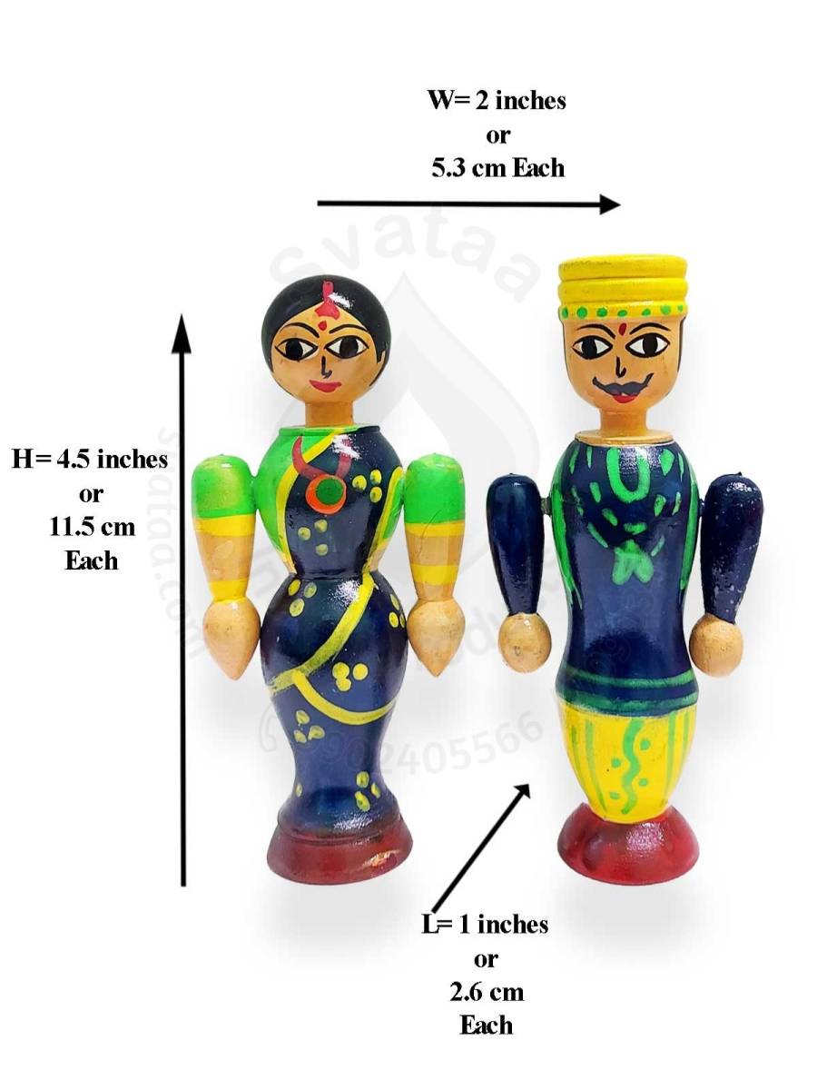 Pair Doll - Wedding - 4.5 inch - Navy Blue
