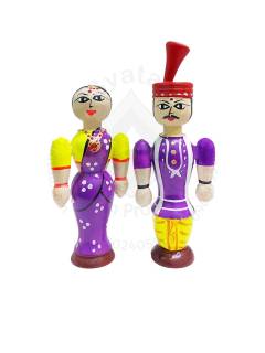 Pair Doll - Wedding -  4.5inch - Purple
