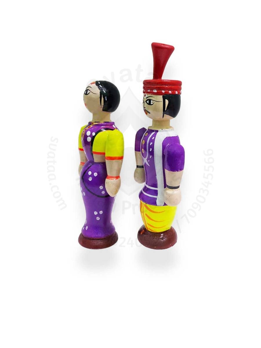 Pair Doll - Wedding -  4.5inch - Purple
