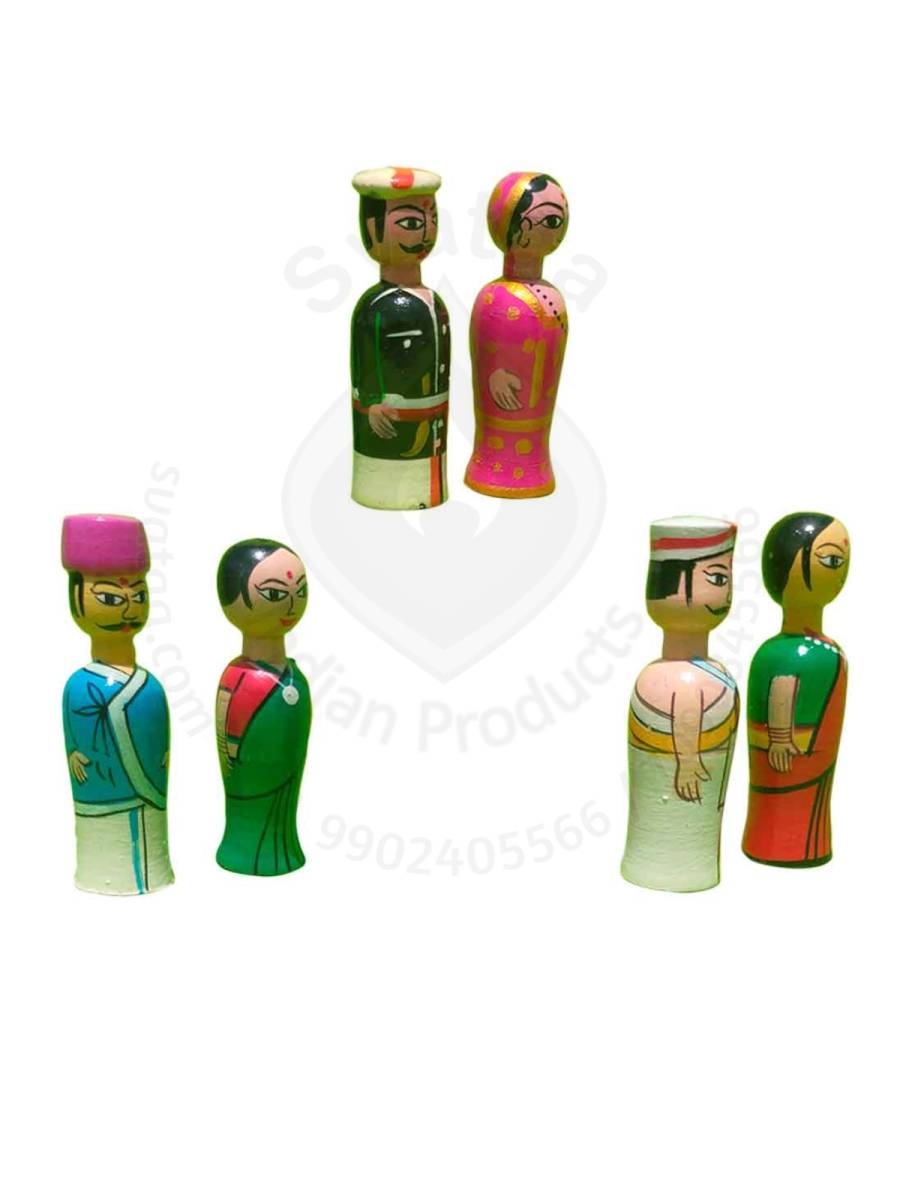 Peg Dolls - Regional Couple Dolls - Mini - Set of 3

