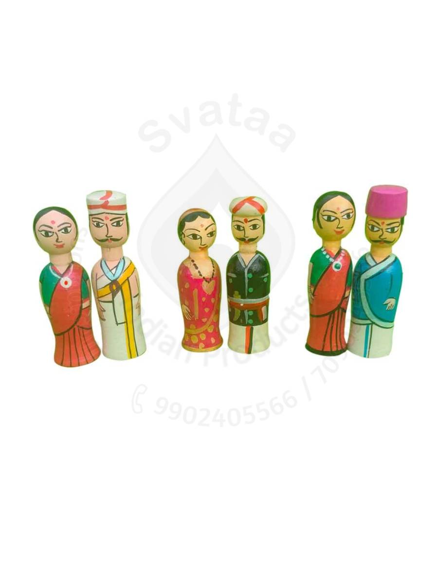 Peg Dolls - Regional Couple Dolls - Mini - Set of 3
