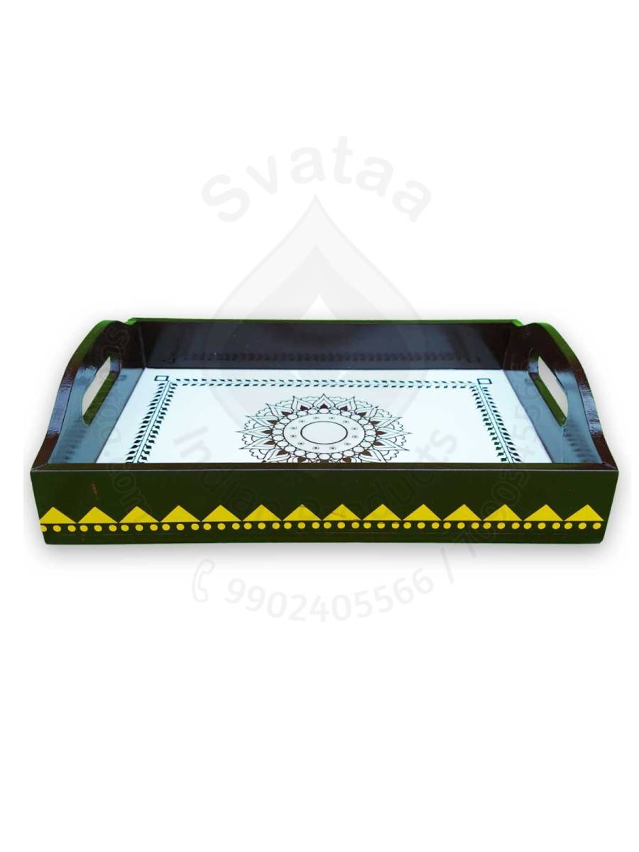Wooden Serving Tray - Medium - Assorted Color
