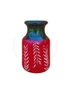 Wooden Carved Vase - Pack of 1 - Small - Assorted
