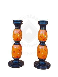 Wooden Vase - Set of 2 - Tribal Art Krishna
