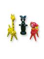 Toy - Wooden Animals - Giraffe, Bear, Dog - Set of 3
