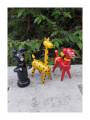 Toy - Wooden Animals - Giraffe, Bear, Dog - Set of 3