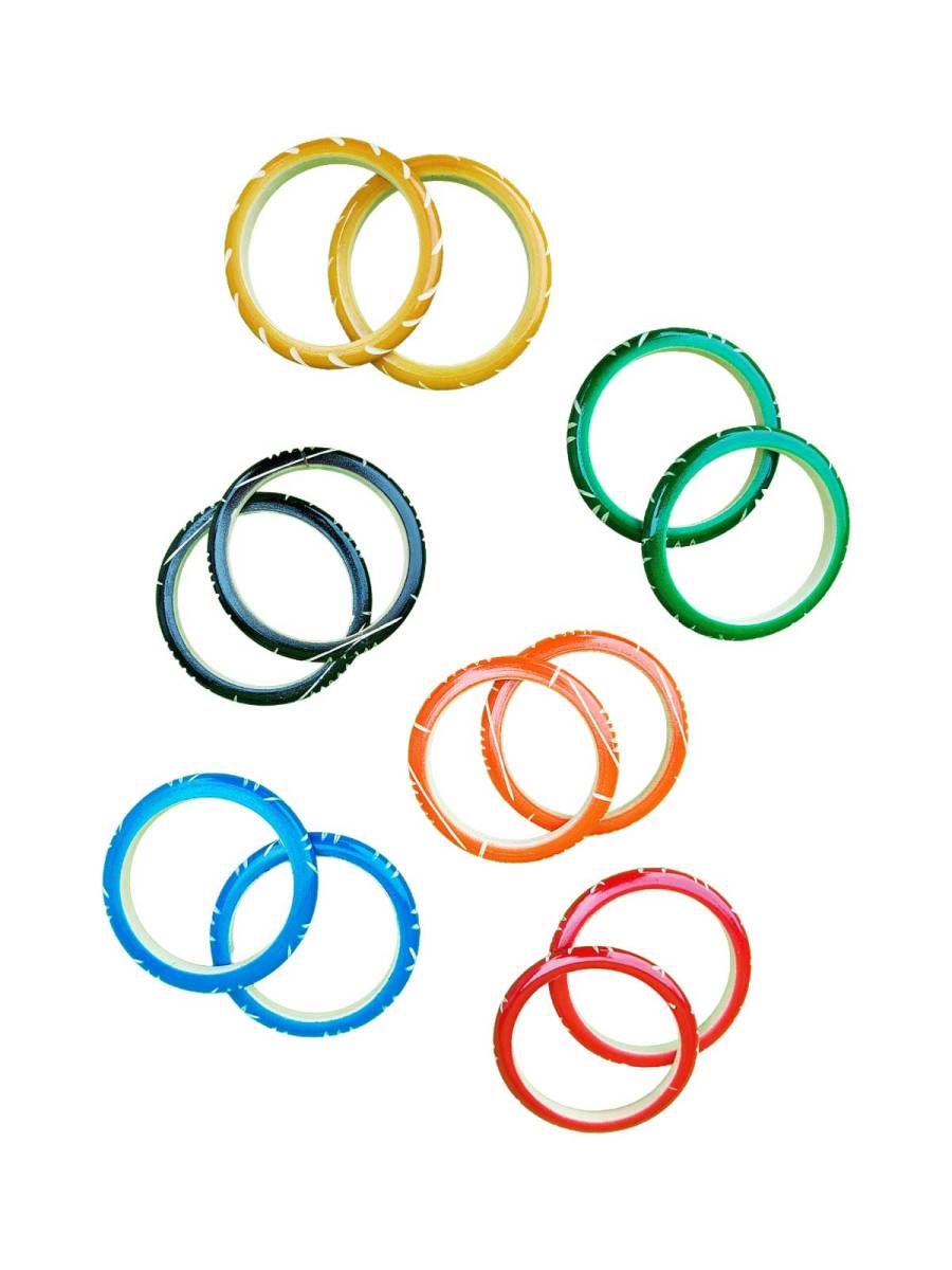 Wooden Bangles - Multicolor