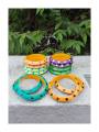 Wooden Bangles - Multicolor - Set of 12