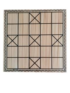 Game - Wooden Chowka Bara & Pawns - 11 inch