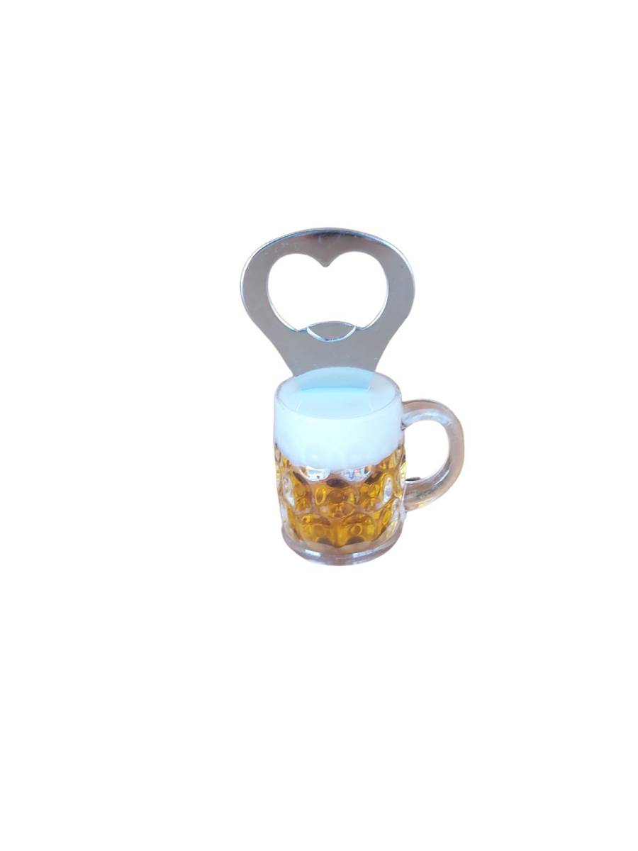 Fridge Magnet - Bottle Opener Beer Glass
