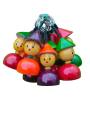Keychain - Cone Cap Joker - Set of 10 - Assorted Color Keychain - Cone Cap Joker - Set of 10 - Assorted Color