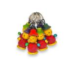 Keychain - Cap Bird - Set of 10 - Assorted Color