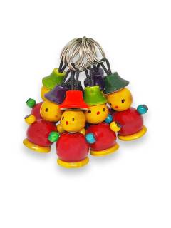 Keychain - Cap Bird - Set of 10 - Assorted Color