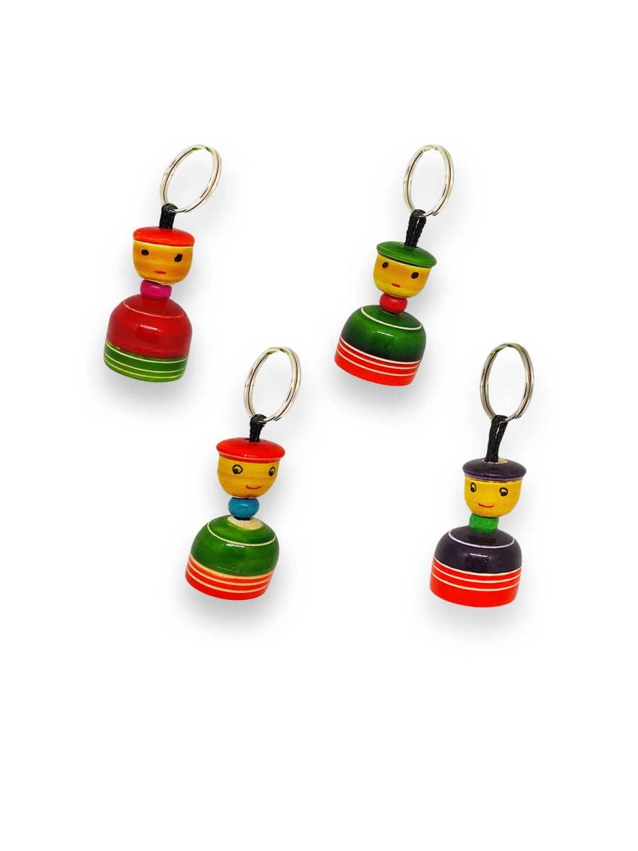 Keychain - Flat Cap Joker - Single - Assorted Color Keychain - Flat Cap Joker - Single - Assorted Color