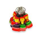 Keychain - Flat Cap Joker - Set of 10 - Assorted Color