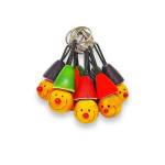 Keychain - Smiley Joker - Set of 10 - Assorted Color