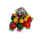 Keychain - Round Duck - Set of 10 -  Assorted Color