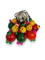 Keychain - Round Duck - Set of 10 -  Assorted Color