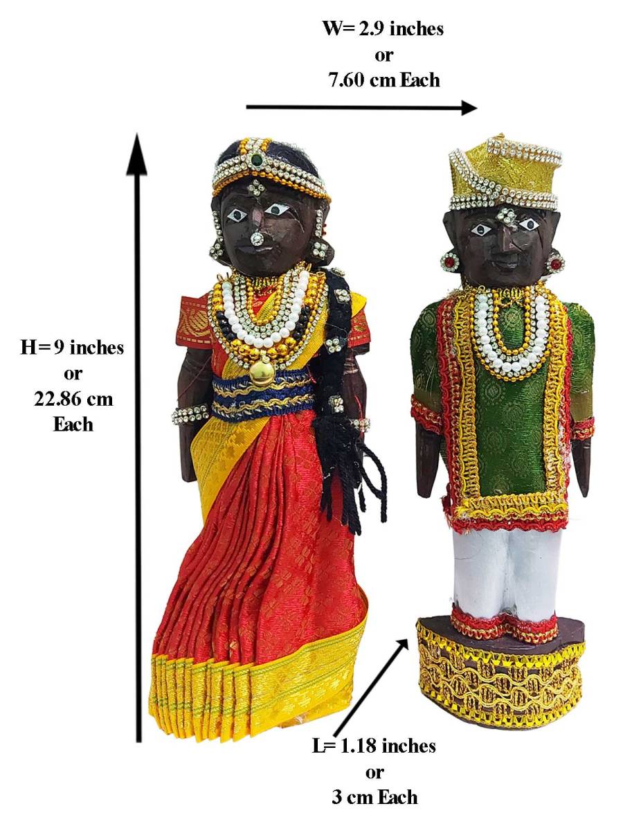 Pair Doll - Marapachi - 9 inch - Decorated Pair Doll - Marapachi - 9 inch - Decorated
