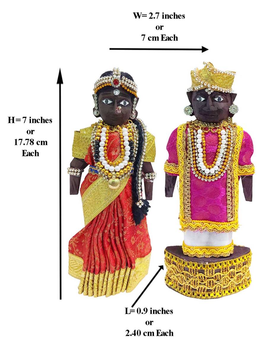 Pair Doll - Marapachi  - 7 inch - Decorated