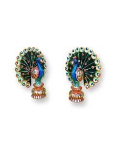 Wooden Peacock - Set of 2