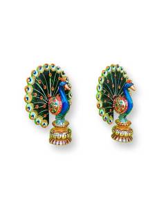 Wooden Peacock - Set of 2 Wooden Peacock - Set of 2