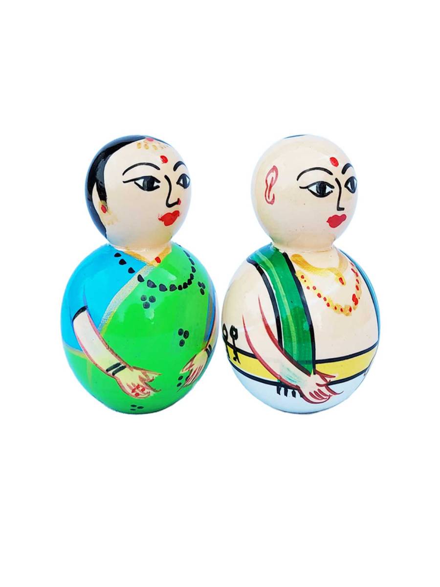 Pair Doll - Pujari - 3.5inch - Green Pair Doll - Pujari - 3.5inch - Green