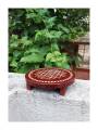 Festive - Wooden Rangoli Puja Peetam - Round - Assorted - Single - 6 inch