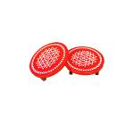 Festive - Wooden Rangoli Puja Peetam - Round - Assorted - Set of 2 - 6 inch