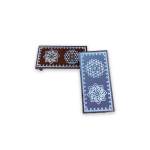 Festive - Pooja Peetam / Chowki - Small Rectangle - Set of 2 - Coffee Color - 3x6 inch