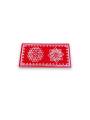 Festive - Traditional Rangoli Printed Puja Peetam - Set of 2 - Rectangle - Red - 3x6 inch Festive - Traditional Rangoli Printed Puja Peetam - Set of 2 - Rectangle - Red - 3x6 inch