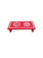 Festive - Traditional Rangoli Printed Puja Peetam - Set of 2 - Rectangle - Red - 3x6 inch Festive - Traditional Rangoli Printed Puja Peetam - Set of 2 - Rectangle - Red - 3x6 inch