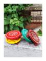 Festive - Wooden Rangoli Puja Peetam - Round - Assorted - Single - 4 inch