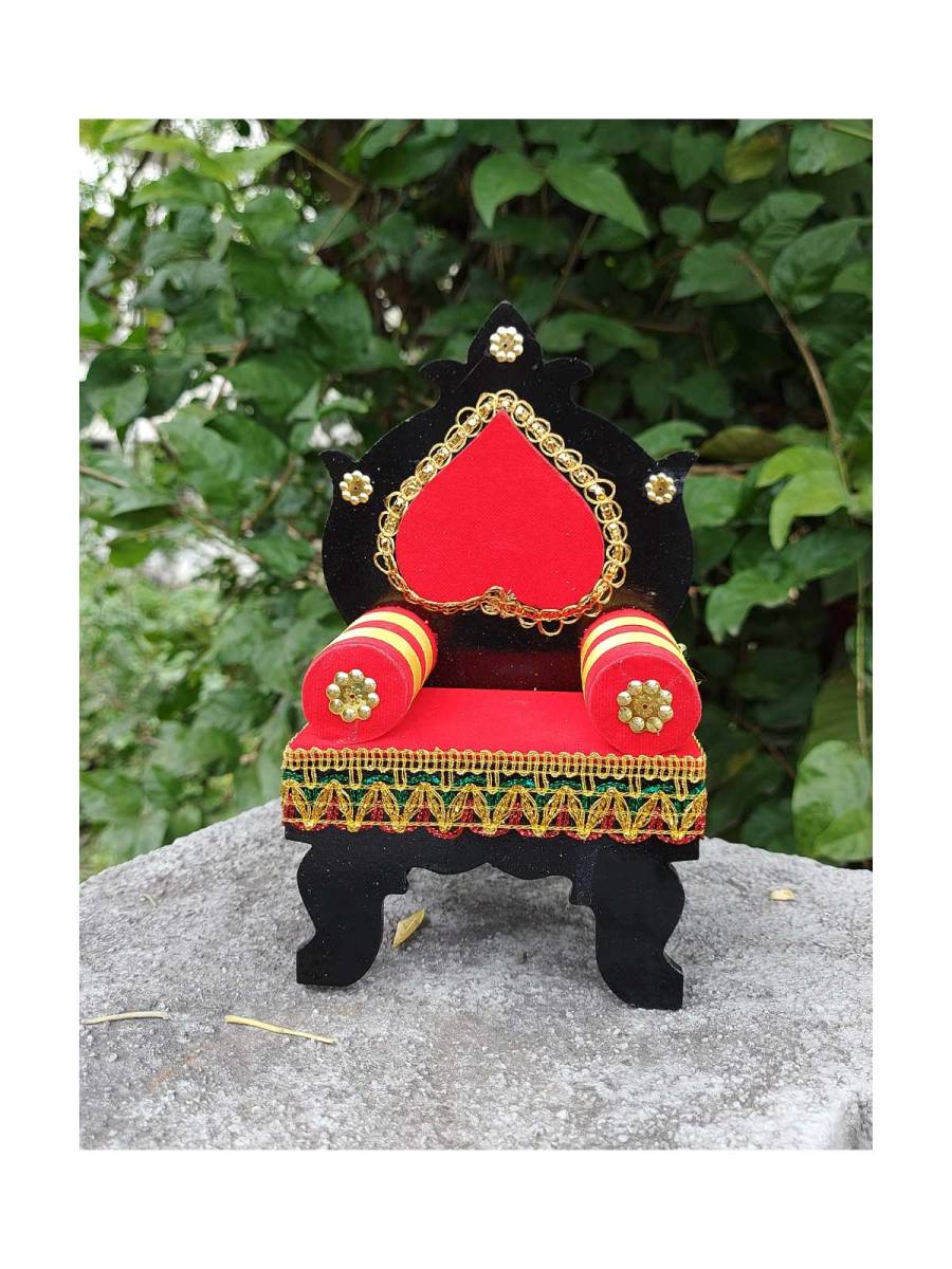 Miniature - Simhasana - Decorative Showpiece - 7.5" Miniature - Simhasana - Decorative Showpiece - 7.5"