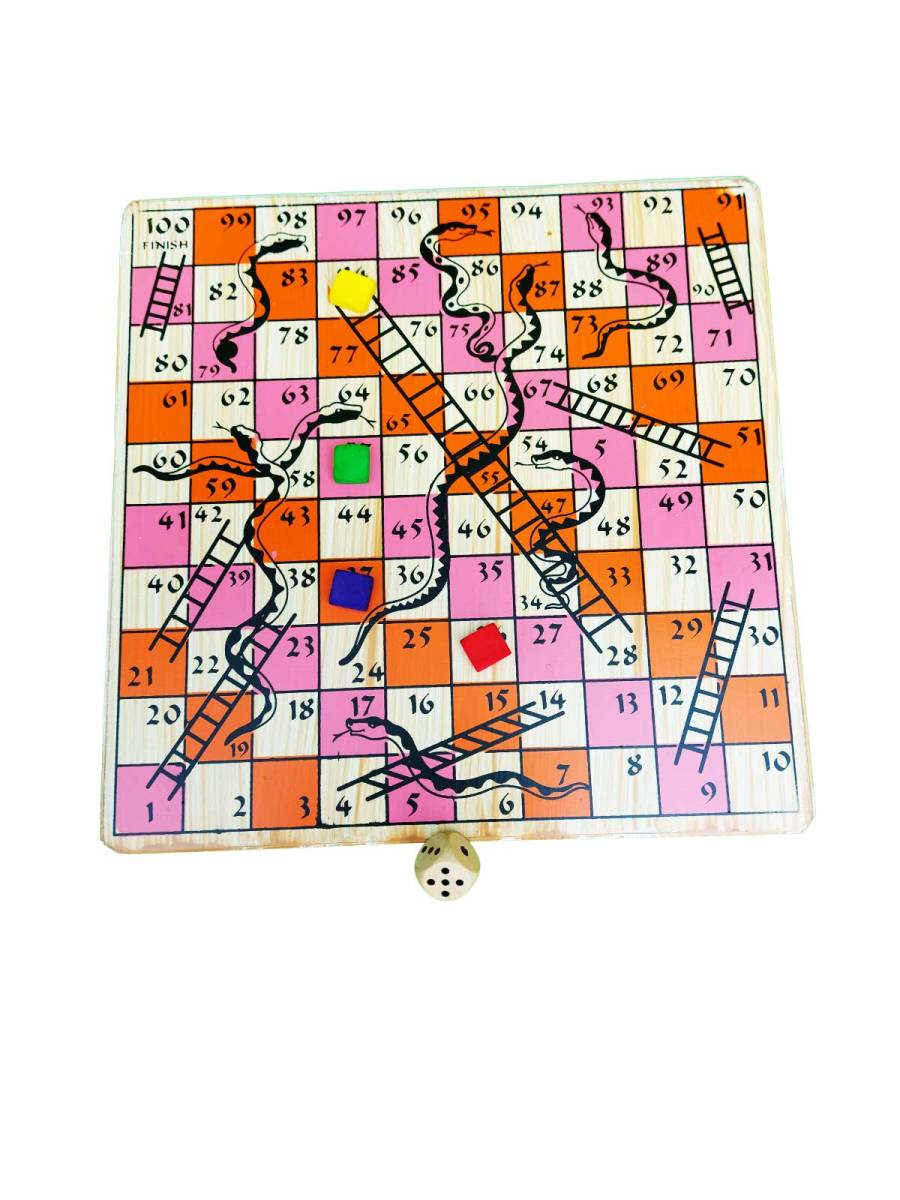 Game - Wooden Snake & Ladder and Ludo Game - Wooden Snake & Ladder and Ludo