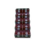 Festive - Traditional Rangoli Printed Puja Stand - Brown - 5 Steps
