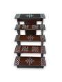 Festive - Traditional Rangoli Printed Puja Stand - Foldable - Brown - 5 Steps Festive - Traditional Rangoli Printed Puja Stand - Foldable - Brown - 5 Steps