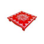 Festive - Traditional Rangoli Printed Puja Peetam - Assorted - 12 inch