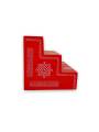 Festive - Traditional Rangoli Printed Puja Stand - Red - 3 Steps Festive - Traditional Rangoli Printed Puja Stand - Red - 3 Steps