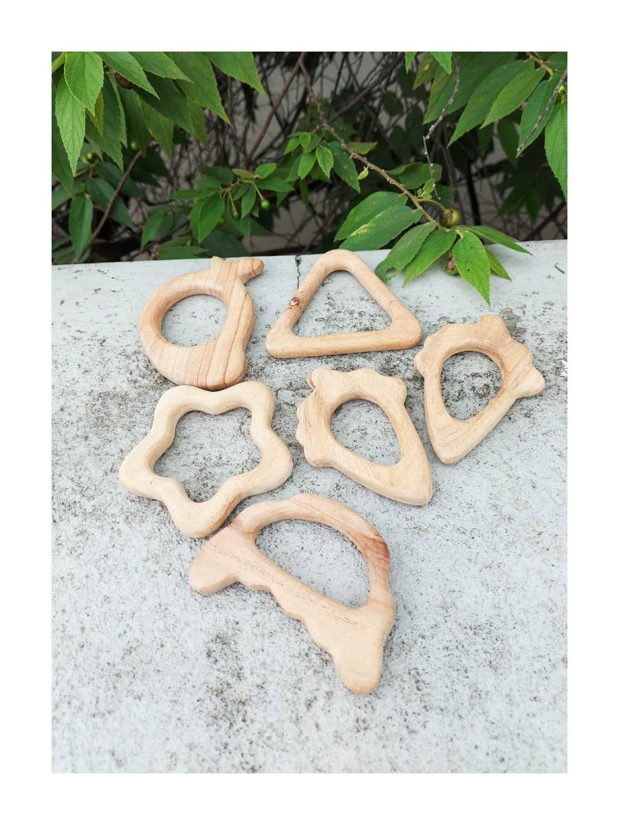Wooden Neem Teether - Set of 6