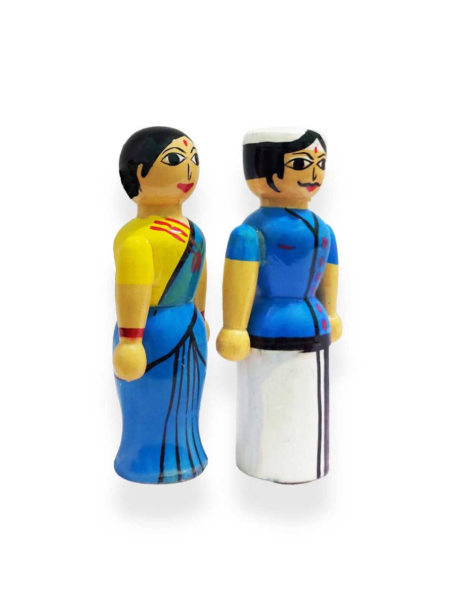 Pair Doll - Traditional - 4.5 inch - Blue
