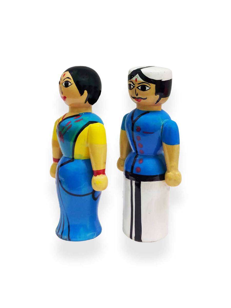 Pair Doll - Traditional - 4.5 inch - Blue
