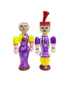 Pair Doll - Wedding -  4.5inch - Purple
