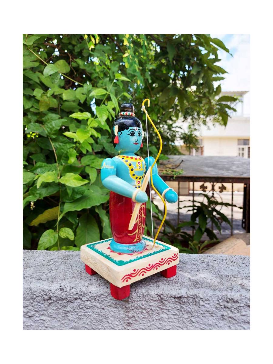 Wooden Baala Rama - Etikoppaka Dolls
