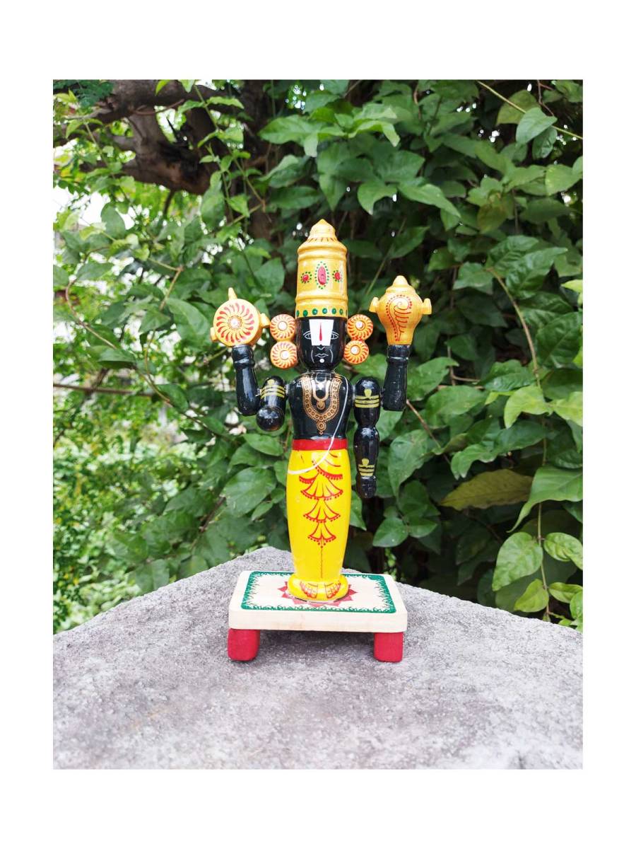 Wooden Balaji - Etikoppaka Dolls
