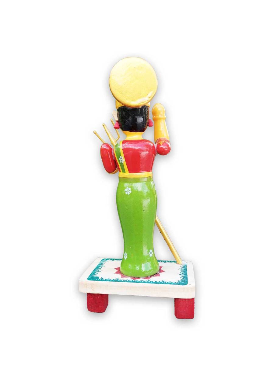 Wooden Durga Devi - Etikoppaka Dolls
