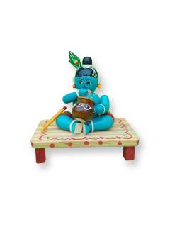 Wooden Krishna - Etikoppaka Dolls