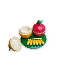 Festive - Parrot Kumkum Box - 2 inch
